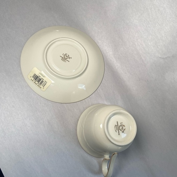 Single Replacement Lenox SAND DUNE Gold Tea Cup & Saucer Brand New - Picture 7 of 9